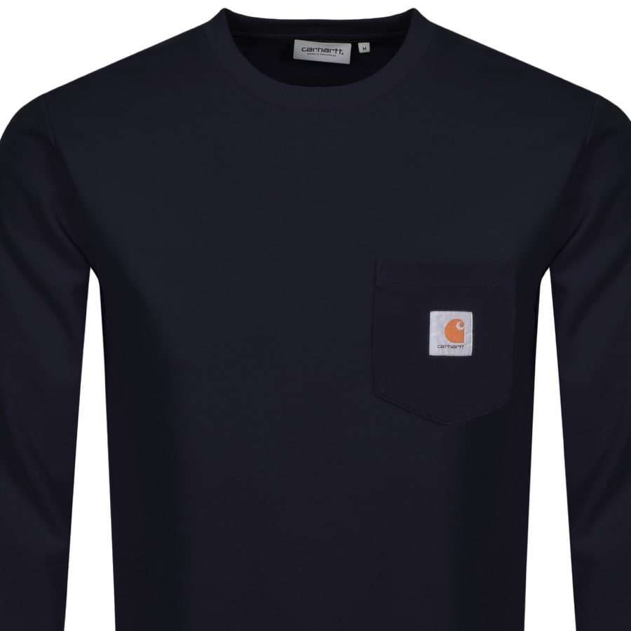 Alternative Image for ProductCarhartt Pocket Sweatshirt Navy2